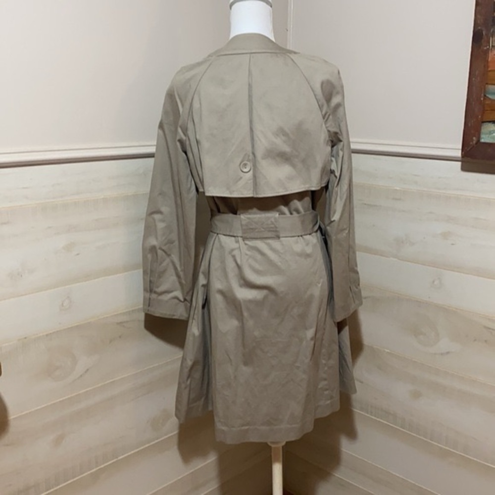 Simply Vera Vera Wang Beige Trench Coat Large - Picture 3 of 4